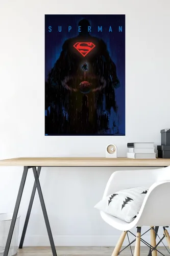 Miniatura 4 de DC Comics: Dark Artistic - Póster de pared de Superman, 34 pulgadas de largo x 22.4 pulgadas de ancho, versión premium sin marco