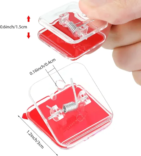 Miniatura 2 de Clips de pared autoadhesivos para cortina de ducha, clips de fotos para colgar banderas de papel, resorte de doble cara para profesores, póster