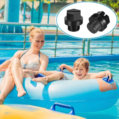Miniatura 5 de 10 piezas Spx1700fg - Filtros de bomba de repuesto para piscina con junta de repuesto para bomba de drenaje de piscina, enchufe de tubo negro