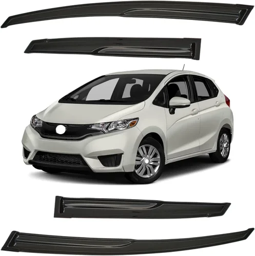 Miniatura 87 de Viseras para ventanas para Mazda 3 Sedán 4 puertas 2004 2005 2006 2007 2008 2009 estilo JDM Mugen, deflector de viento, protector solar y de lluvia
