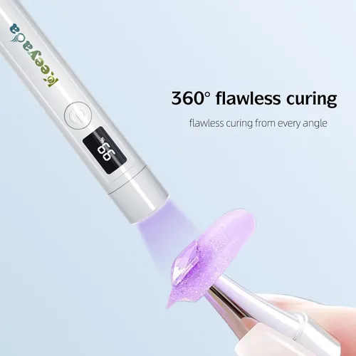 Miniatura 4 de Luz UV de mano con cabezal de sellado de uñas, lámpara LED portátil de 3 W, secador de uñas USB recargable inalámbrico con sello de silicona