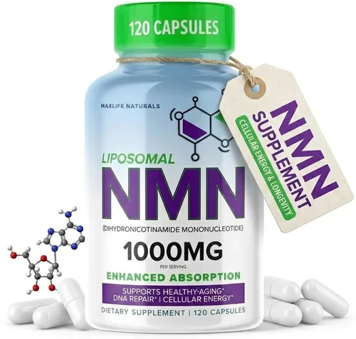 NMN liposomal 1000mg - Suplemento mononucleótido de nicotinamida - Precursor NAD+ para energía celular, reparación del ADN y apoyo al envejecimiento