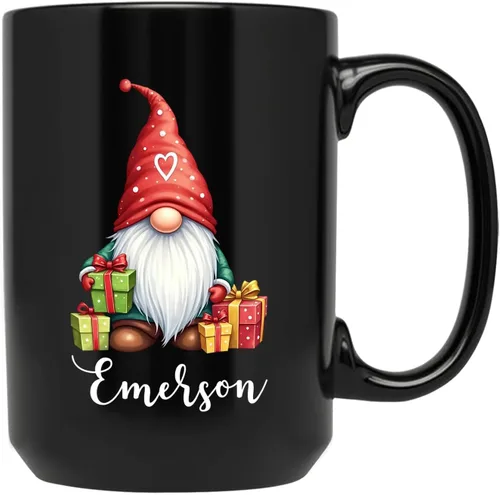 Miniatura 8 de Taza personalizada de Feliz Navidad 2025, taza de cerámica personalizada de muñeco de nieve con nombre, regalo de taza de Navidad para hombres