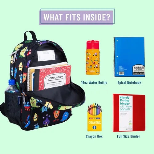 Miniatura 4 de Wildkin - Mochila infantil de 15 pulgadas para niños y niñas