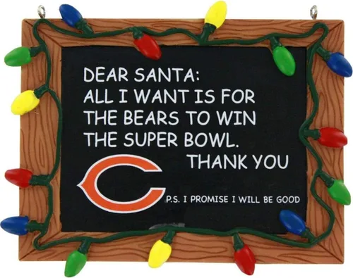 Miniatura 6 de NFL Resin Holiday Christmas Chalkboard Sign Ornament