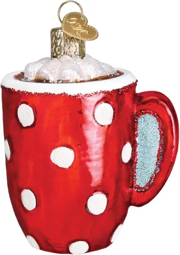 Miniatura 3 de Old World Christmas - Adorno de vidrio soplado de chocolate caliente para árbol de Navidad, decoración de vacaciones hecha a mano, colección