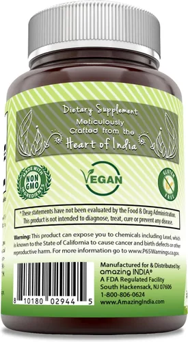 Miniatura 2 de Amazing India Moringa 500 mg 120 cápsulas vegetales Suplemento Sin OMG Sin gluten