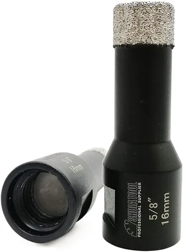 SHDIATOOL Brocas de diamante de 5/8 pulg. para azulejos de porcelana, cerámica, mármol y ladrillo, sierra de corte con vástago de 5/8"-11 (16mm) 2