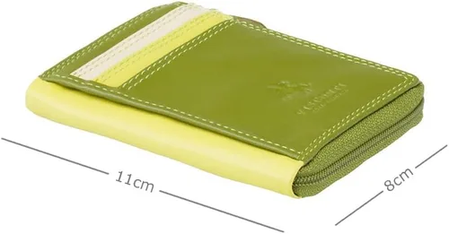 Miniatura 3 de Visconti RB110 Phi Phi - Cartera de cuero para mujer, con cremallera, para tarjetas de crédito, Azul, verde, rojo, rosa., Monedero para tarjetas