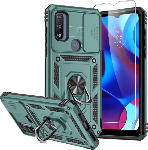 Miniatura 10 de SMKY - Funda para Moto G Play 2023, funda para Moto G Pure con protectores de pantalla y funda para cámara, [grado militar] de 16 pies. Funda a Negro