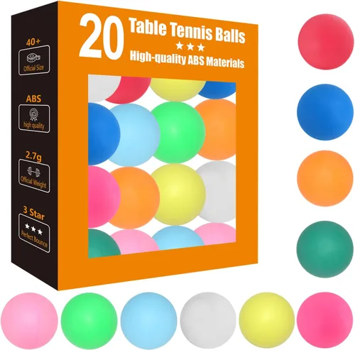 Miniatura 8 de Pelotas de Ping Pong de 3 Estrellas - Tenis de Mesa ABS de Alto Rendimiento para Entrenamiento, Juego