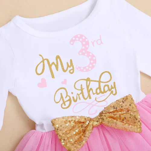 Miniatura 4 de ODASDO Juego de ropa de 2 piezas para bebés y niñas pequeñas de manga larga tutú con lazo para la cabeza