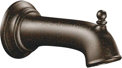 Miniatura 6 de Moen Brantford 3857BN - Boquilla desviadora de bañera de repuesto de níquel cepillado de 7.25 pulgadas con conexión deslizante de 1/2 pulgada, 3857BN