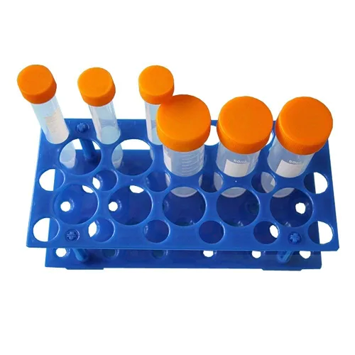Miniatura 6 de Driak Estante de tubo de centrífuga de plástico de 28 pozos Estantes desmontables de la tina usados para tubo de centrífuga de 0.3 fl oz, 0.5 fl oz