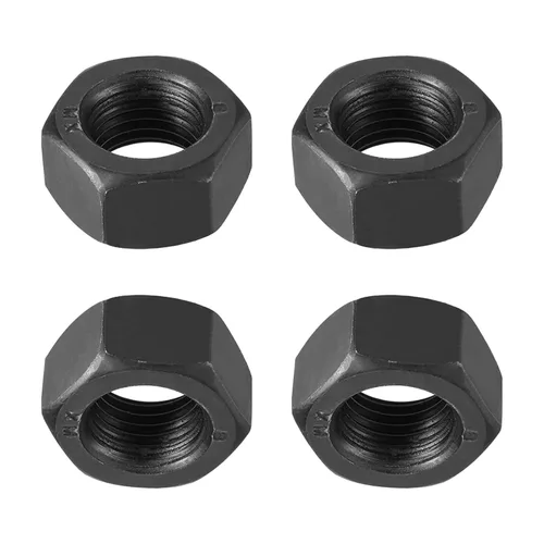 Miniatura 9 de DTGN Tuercas hexagonales M6x1mm (DxP), paquete de 50, buenas para reparación de garaje en casa, tuercas hexagonales chapadas en zinc de acero al