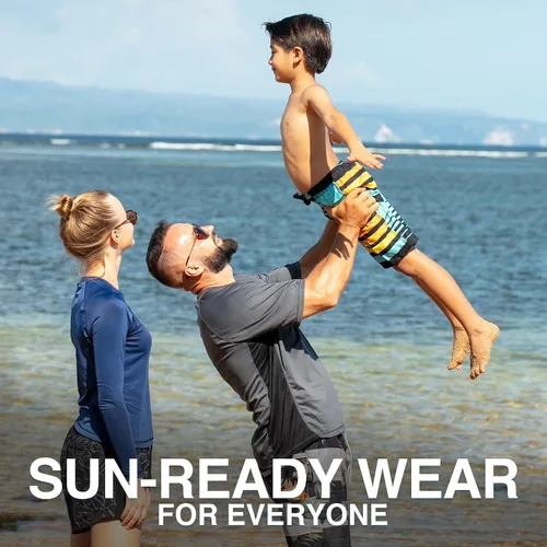 Miniatura 6 de Kanu Surf - Traje de baño para niño Echo, de secado rápido, UPF 50+