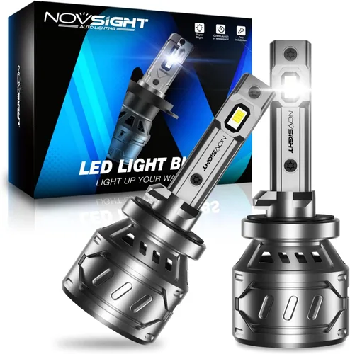 Miniatura 8 de NOVSIGHT Bombillas H4/HB2/9003 actualizadas, 400% de brillo, bombillas antiniebla H4, instalación rápida HB2/9003, paquete de 2
