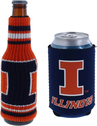 Miniatura 103 de College Team Color Logo Can & Bottle Holder Insulator Beverage Cooler Set