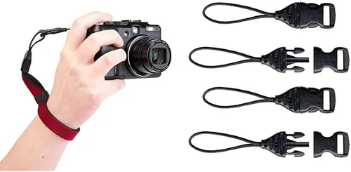 OP/TECH USA Correa de leva - QD (vino) y OP/TECH USA Mini QD Loops - 0.059 in - Conectores del sistema, color negro
