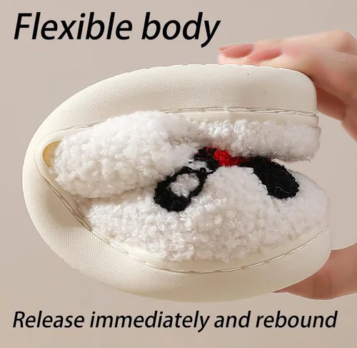 Miniatura 5 de Cute Slippers for Women Men Soft Plush Warm Couples Slides Home Slippers
