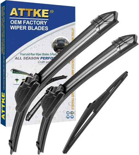 Miniatura 8 de ATTKE Limpiaparabrisas trasero para Hyundai Accent 2012-2019/Jeep Compass 2017-2019/Jeep Grand Cherokee 2014-2020/Kia Rio 2012-2019/Soul 2010-2019