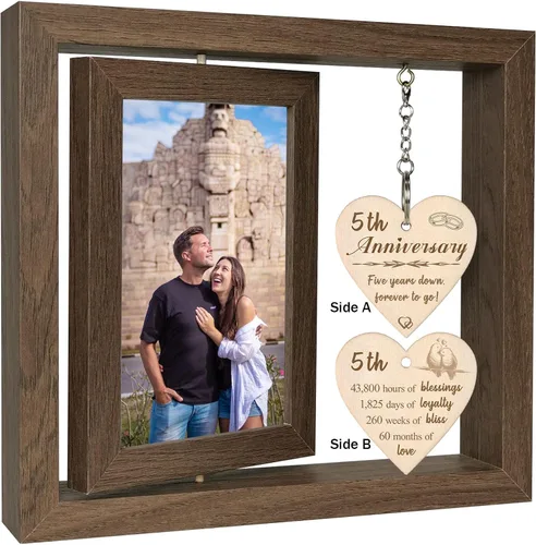 Miniatura 12 de EYITUPC No Puedo Decir Que Te Amo Lo Suficiente - Así Que Este Es Tu Recordatorio - Marco de Fotos Giratorio, Regalos Sentimentales de "Te Amo