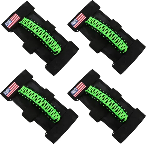 Miniatura 16 de 2 asas de agarre para barra antivuelco, mango de agarre de paracaídas para Jeep Wrangler YJ TJ JK JL y Gladiator JT 1955-2024 UTV ATV, apto