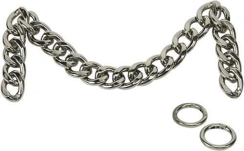 Miniatura 10 de Xiazw DIY Cadena de Bolso de Aluminio Gruesa y Gruesa con Adornos de Bolso de Mano de Reemplazo Accesorios de Decoración