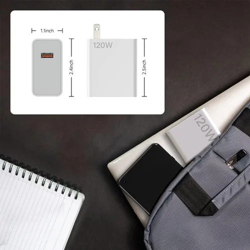 Miniatura 8 de Bloque de cargador de pared rápido de 120 W, 100 W, 90 W, compatible con Xiaomi 17 15 14 13 14t 12t 12s Pro Lite Redmi Note k80 K70 K60 K50 12 11