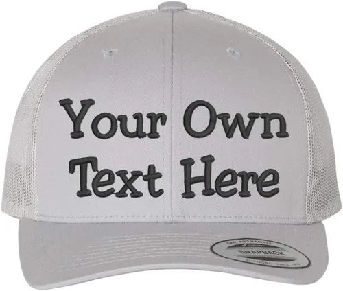 Miniatura 2 de Gorra de malla 6606 con bordado de texto Yupoong Trucker Snapback