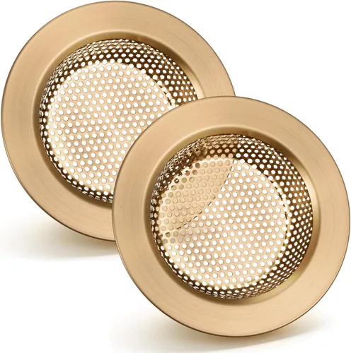 Miniatura 13 de Retisee 2 piezas de colador de fregadero de acero inoxidable para fregadero de cocina, cesta de colador de drenaje, cubierta de malla, colector