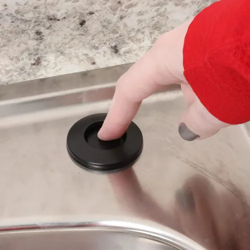 Miniatura 3 de Danco Interruptor de aire de montaje superior para trituradores de basura con longitud de rosca extendida en parte trasera mate (12037)