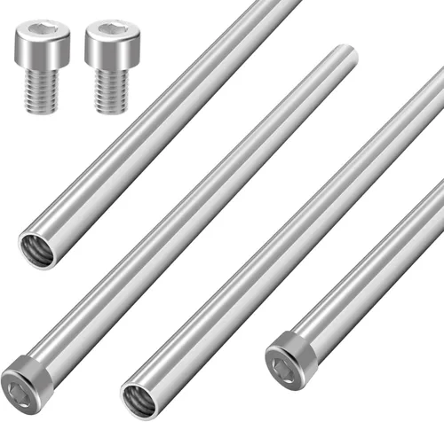 Miniatura 7 de 4 PIEZAS Tubos Roscados Huecos de Acero Inoxidable Tubo Capilar de 4 Pulgadas Varillas Roscadas Interiores Espárragos Tubería Redonda Metal