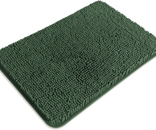 Miniatura 482 de Alfombra de baño pequeña de 12 x 18 pulgadas, lavable y absorbente, antideslizante, alfombra de baño de felpilla gruesa y suave para baño, ducha