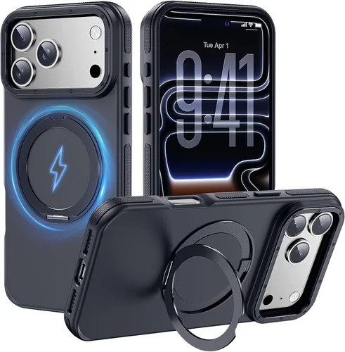 Miniatura 48 de Funda magnética fuerte para iPhone 12 Pro Max [Protección de grado militar de 10 pies] Compatible con MagSafe, funda protectora a prueba de golpes