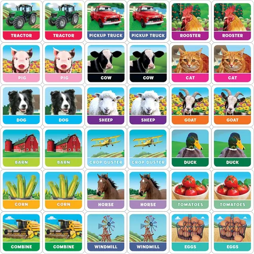 Miniatura 3 de MasterPieces Juegos para niños - Old MacDonald's Farm Matching Game - Juego para niños y familia - Ríe y aprende