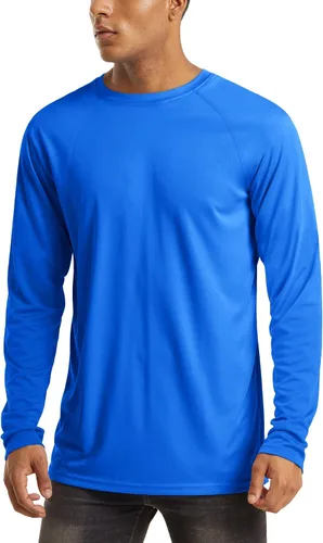 Miniatura 107 de MAGCOMSEN Camisas de manga larga para hombre, protección solar UPF 50+, camisetas atléticas para senderismo, correr, entrenamiento, protección