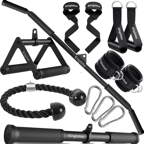 Máquina de cables para gimnasio en casa, accesorios para máquina de cables de press de tríceps hacia abajo, accesorios para jalones LAT hacia abajo,