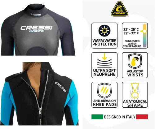 Miniatura 3 de Cressi Traje de buceo Ultraspan para mujer fabricado en material de primera calidad - Morea diseñado en Italia: calidad desde 1946
