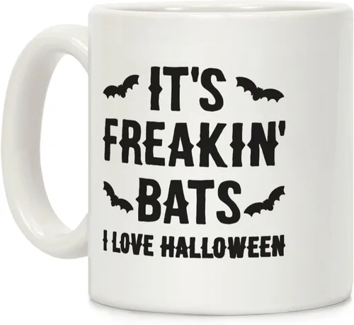Miniatura 155 de LookHUMAN Taza de Café de Halloween – Halloween Is Meowgical Tazas, Taza de Café Espeluznante Idea de Regalos de Taza, 15 Onzas 10-Blanco