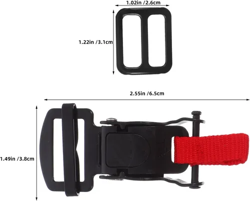 Miniatura 2 de 1 Set Motorcycle Helmet Secure Buckle - Quick Side Release Strap Clip - Fast Chin Strap Buckle Adjustment - Plastic Snap for Hat Safety