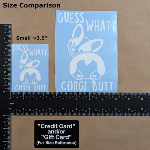 Miniatura 5 de Paquete de 4 calcomanías de Corgi: Guess What Corgi Butt, corazón de Corgi galés de Pembroke, latido del corazón de Corgi, calcomanías faciales