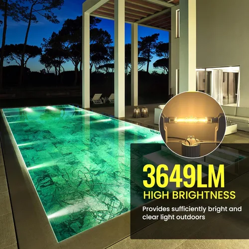 Miniatura 4 de Bombillas halógenas de 250 W, R7s 3.071 in, 3.1 pulgadas, T3, 2700 K, blanco cálido, tipo J, doble extremo, 120 V, regulable, para trabajo