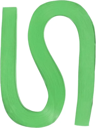 Miniatura 85 de PATIKIL Tiras de papel de origami, 120 piezas de 3/16 pulgadas (0.197 in), 21.3 in, tira de papel para manualidades, manualidades, Navidad, verde