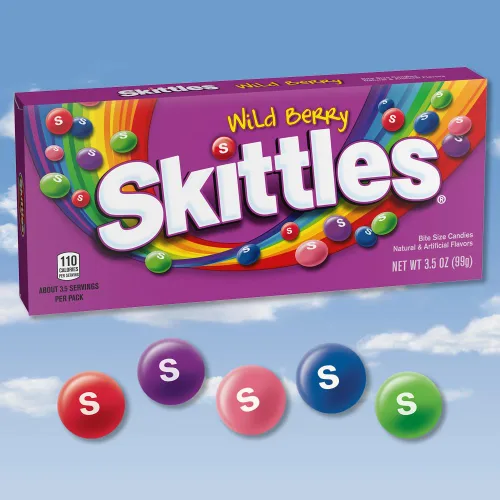 Miniatura 4 de SKITTLES Wild Berry - Caja de teatro de caramelos masticables, caja de 3.5 onzas (paquete de 12)