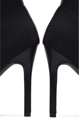 Miniatura 3 de Cape Robbin Sisa - Botines de tacón alto sexy para mujer, calcetines de punto tejido