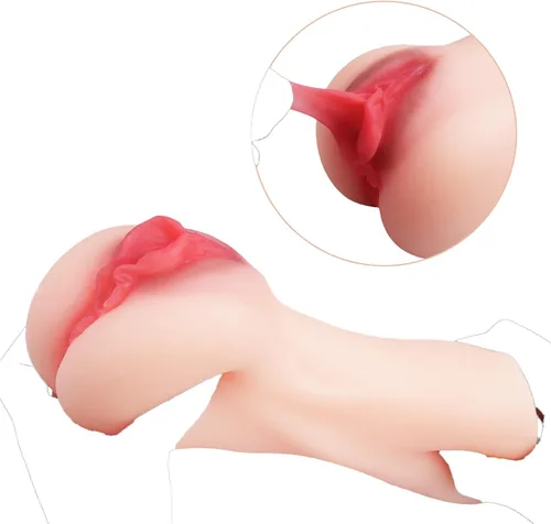 Miniatura 2 de Juguetes sexuales para hombres, masturbadores masculinos, juguetes realistas para adultos, muñeca sexual 3D realista 2 en 1 con vagina anal, coño