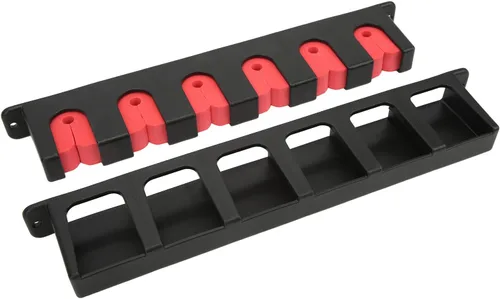 Miniatura 5 de Soporte horizontal para caña de pescar, montaje en la pared, material de PVC ABS, soporte de pared para el hogar