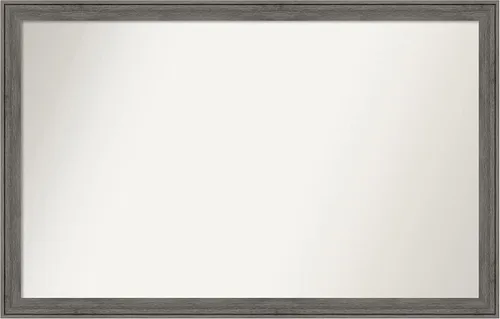 Miniatura 250 de Amanti Art Espejo personalizado, espejo de baño gris plomo a rayas, espejo de pared o espejo de tocador de baño sobre el fregadero