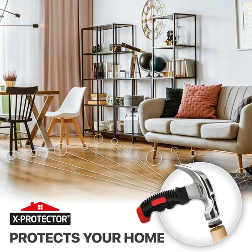 Miniatura 6 de X-Protector Almohadillas para Muebles con Martillo de Clavos - Martillo Magnético Pequeño con Garra para Instalar Protectores de Piso para Patas